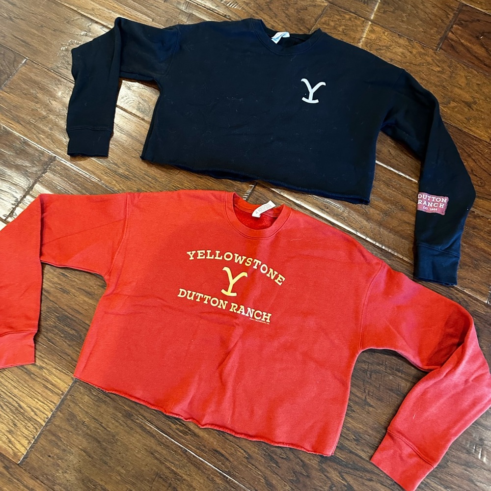 Yellowstone Dutton ranch Womens cropped fleece sweaters